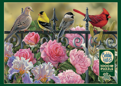 Picture of COBBLE HILL 1000PC PUZZLE - BIRDS ON A FENCE